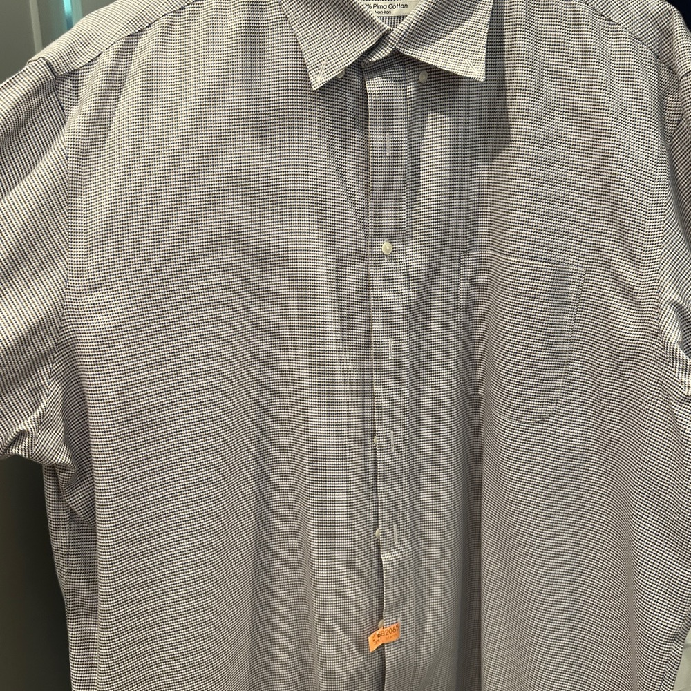 Men's Classic Black and White Checkered Shirt